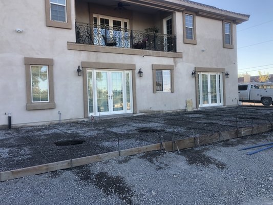 Patio Concrete 2022 - I had a patio made of chipped and stained concrete, which was renovated with quality concrete, matching the beauty of the house.