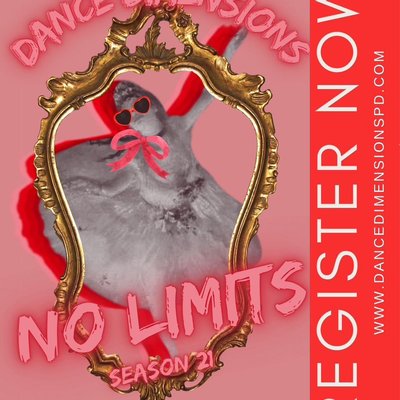 Season 20 Registration - Registration for Season 20 is now open!
We offer classes in Ballet, Jazz, Modern, Hip Hop, Lyrical, Contemporary, Tap, Ballroom, and more. Visit our website to register
Season 20 starts August 15th Season 20 Registration - Registration for Season 20 is now open!
We offer classes in Ballet, Jazz, Modern, Hip Hop, Lyrical, Contemporary, Tap, Ballroom, and more. Visit our website to register
Season 20 starts August 15th