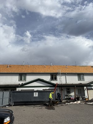 Belgrade Reroofs - We specialize working with insurance companies and hoa’s. This roof was installed with malarkey’s new storm grey from their Portland plant. We were the first installers in Bozeman to get to use this new color. This shingle is a 30 year Highlander great price point if you are looking for something that will last. Call us today for your free consultation.
