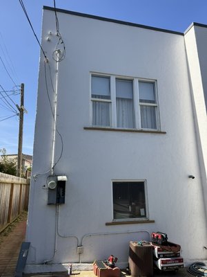 ⚡ Residential Panel Upgrade — Flush‑Mounted Modern Design. - Bit Electrical, Inc recently completed a full electrical panel upgrade for this home, transforming an aging exterior setup into a sleek, flush‑mounted installation with a premium gray metallic finish.

Our team replaced the outdated panel with a modern, recessed design that blends seamlessly with the stucco exterior, improving both safety and curb appeal. The new system features updated breakers, clean conduit alignment, and digital metering for reliable performance and a professional look. Every element of this project reflects Bit Electrical , Inc commitment to quality, from the premium materials to the meticulous installation process. It’s a refined, modernized panel solution designed to perform flawlessly while looking exceptional on the home’s exterior.