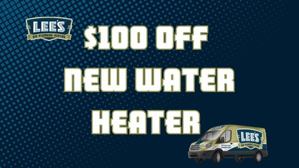 $100 Off New Water Heater - 🚿 Limited-Time Offer: Get $100 Off Your New Water Heater Installation! At Lee's Air, Plumbing, & Heating, we're committed to providing top-notch service to our valued customers. For a limited time, take advantage of our exclusive offer and enjoy $100 off your new water heater installation. ✅ Why Choose Lee's Air, Plumbing, & Heating? Experienced Professionals: Our skilled technicians have years of experience in the plumbing industry. Flat Rate Pricing: We believe in transparency. As a flat-rate company, there are no hidden fees or surprises. Quality Guarantee: We stand by the quality of our work. Your satisfaction is our priority. 🌟 Our Water Heater Installation Services Include: Expert advice on choosing the right water heater for your needs. Seamless installation process conducted by our certified technicians. Thorough testing to ensure your new water heater is operating at peak efficiency. $100 Off New Water Heater - 🚿 Limited-Time Offer: Get $100 Off Your New Water Heater Installation! At Lee's Air, Plumbing, & Heating, we're committed to providing top-notch service to our valued customers. For a limited time, take advantage of our exclusive offer and enjoy $100 off your new water heater installation. ✅ Why Choose Lee's Air, Plumbing, & Heating? Experienced Professionals: Our skilled technicians have years of experience in the plumbing industry. Flat Rate Pricing: We believe in transparency. As a flat-rate company, there are no hidden fees or surprises. Quality Guarantee: We stand by the quality of our work. Your satisfaction is our priority. 🌟 Our Water Heater Installation Services Include: Expert advice on choosing the right water heater for your needs. Seamless installation process conducted by our certified technicians. Thorough testing to ensure your new water heater is operating at peak efficiency.