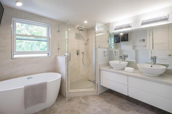 Palo Alto Bathroom Cabinet Design - White shaker custom bathroom cabinet design for Palo Alto project. Palo Alto Bathroom Cabinet Design - White shaker custom bathroom cabinet design for Palo Alto project.