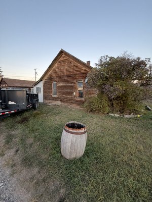 House and shop demolition - Complete house and shop demolition, including debris cleanup, loading, haul-off, and disposal. We also handled the final site cleanup and preparation, leaving the property clean, and ready for the next phase of construction