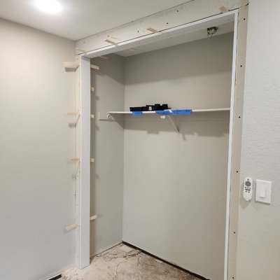 Martinez Remodel - Installed all new closet doors, interior doors and hallway cabinets. Painted entire interior Martinez Remodel - Installed all new closet doors, interior doors and hallway cabinets. Painted entire interior