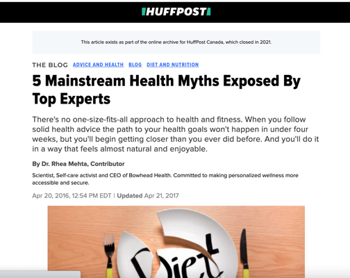 Health & Wellness Brand on Huffington Post - Results We received great feedback from publications such as Huffington Post and MindBodyGreen. Received comments from 15 of the world’s top health experts who had a collective following of 10 million followers. We were able to tap into that and get a 30% increase in time spent on site, 40% increase in organic traffic and an increase of 20% in Domain Ranking.