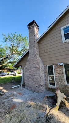 Complete Chimney Rebuilt - Rebuilt Chimney - Solid as New! Complete Chimney Rebuilt - Rebuilt Chimney - Solid as New!
