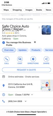 SAFE CHOICE AUTO GLASS - We work hard to stay ahead of the competition. We love our customers and we prove it from first phone call! Make the safe choice. Call today