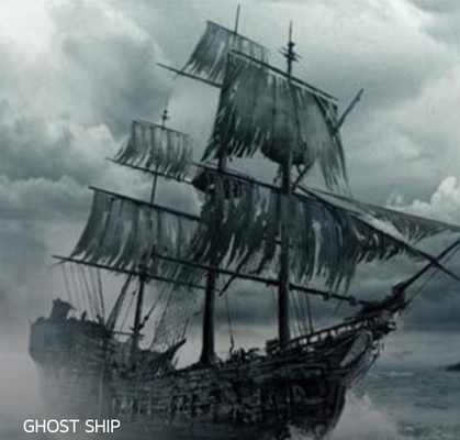 The Ghost Ship - You were enjoying your vacation to an island a few short nautical miles off the coast. Suddenly, the emergency lights come on and a siren begins to wail. The ferry is sinking. Through the mist a large ship appears with a rope ladder thrown over the side in welcome. It appears that no one has been aboard for some time. The coastguard is sure to come looking for the ferry’s wreckage. How will they know you’re aboard this ghost ship? Will you survive? The Ghost Ship - You were enjoying your vacation to an island a few short nautical miles off the coast. Suddenly, the emergency lights come on and a siren begins to wail. The ferry is sinking. Through the mist a large ship appears with a rope ladder thrown over the side in welcome. It appears that no one has been aboard for some time. The coastguard is sure to come looking for the ferry’s wreckage. How will they know you’re aboard this ghost ship? Will you survive?