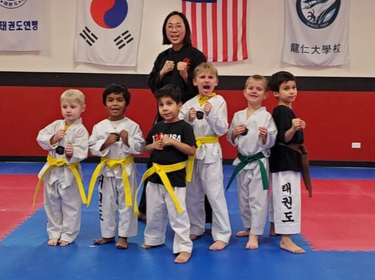 Tiny Tiger - ​This program includes beginner and intermediate levels of our Taekwondo Black Belt program, but is a lot easier.
  Our Little Taekwondo Classes will develop your child's focus, discipline, ability to follow directions, and of course coordination and physical skills.