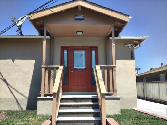 Improved the propetry for rental | San Bruno - This was a two-unites property in the Penisula area, the owner bought it in an unliveable condition. We took over this project from beginning to finish. we were able to transfer both units from 2 bedrooms 1 bath to 3 bedrooms 2 bathrooms with separate utility, gas, and water meter.  We also build a separate 2 cars garage for extra parking and storage. The owner loves how this project turns out, not only they choose the front unit to be their home they also have the option to rent the rear unite out.