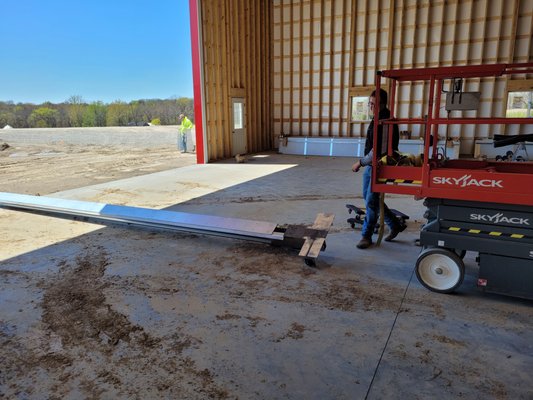Farm building, largest door install yet! - We completed this project and it turned out real well. This is the largest door we have installed yet at 40 ft. wide and 18 high.
These farmers are happy because its not every day you can open your garage door and pull a 30 ft. planter inside. Farm building, largest door install yet! - We completed this project and it turned out real well. This is the largest door we have installed yet at 40 ft. wide and 18 high.
These farmers are happy because its not every day you can open your garage door and pull a 30 ft. planter inside.