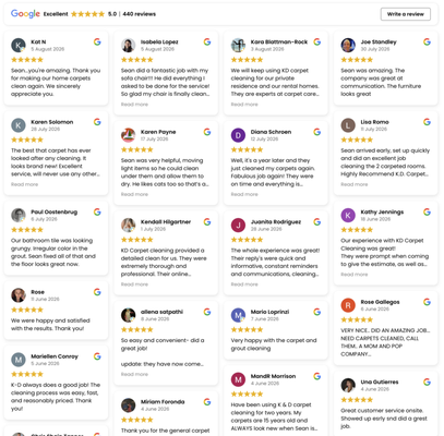 Reviews - Property owners often contact KD Carpet Cleaning for more than carpet care alone. Along with our floor and fabric cleaning solutions, customers rely on us for services designed to improve the cleanliness and comfort of their living spaces from room to room. We treat each service with the same meticulous attention to detail and dedication to ensuring our customers are pleased with the results. Explore the options below to find the cleaning solution that best fits your home’s current needs. Reviews - Property owners often contact KD Carpet Cleaning for more than carpet care alone. Along with our floor and fabric cleaning solutions, customers rely on us for services designed to improve the cleanliness and comfort of their living spaces from room to room. We treat each service with the same meticulous attention to detail and dedication to ensuring our customers are pleased with the results. Explore the options below to find the cleaning solution that best fits your home’s current needs.