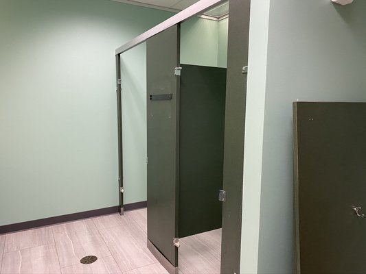 Commercial Building Bathroom Stall Removal and Installation - This commercial renovation project was to remove and install new stalls in 4 different bathrooms of a two story building. Commercial Building Bathroom Stall Removal and Installation - This commercial renovation project was to remove and install new stalls in 4 different bathrooms of a two story building.