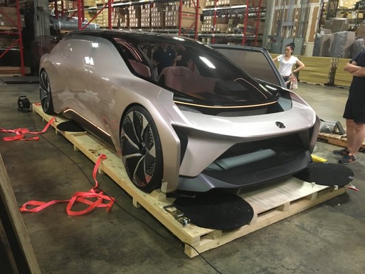 Delivery of NIO cars to the New York Stock Exchange on the IPO day - September 2018: we had the privilege to handle the transportation of NIO concept cars to the NYSE in Manhattan on IPO day.