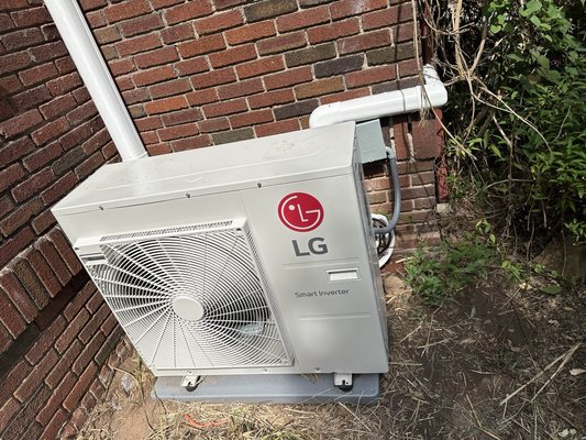 Mini split frame unit - New install Mini split frame unit - New install