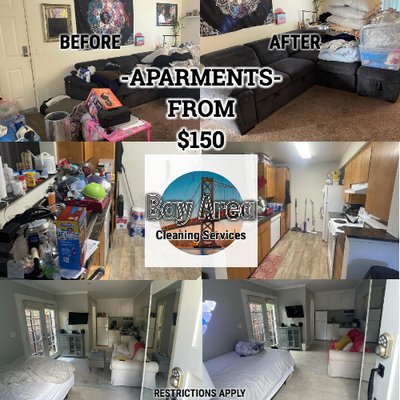 APARMENTS FROM $150 - OUR WORK IS GUARANTEED, BUT THE BEST OF ALL ARE OUR PRICES. WE HANDLE THE PRICES LOWER THAN THE COMPETITION.
WE ARE NEW TO SOCIAL NETWORKS BUT 5 YEARS OF WORK SUPPORT US, YOU CAN ASK FOR OUR REFERENCES.
WE ARE YOUR BEST OPTION IN THE CLEANING OF YOUR HOME. APARMENTS FROM $150 - OUR WORK IS GUARANTEED, BUT THE BEST OF ALL ARE OUR PRICES. WE HANDLE THE PRICES LOWER THAN THE COMPETITION.
WE ARE NEW TO SOCIAL NETWORKS BUT 5 YEARS OF WORK SUPPORT US, YOU CAN ASK FOR OUR REFERENCES.
WE ARE YOUR BEST OPTION IN THE CLEANING OF YOUR HOME.
