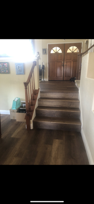 New Floor Installation - This homeowner had damaged floors and baseboards and cracks in the bathroom sealing. After the help of Property Claims Consultants, this homeowner was able to replace the floors throughout the entire home! New Floor Installation - This homeowner had damaged floors and baseboards and cracks in the bathroom sealing. After the help of Property Claims Consultants, this homeowner was able to replace the floors throughout the entire home!