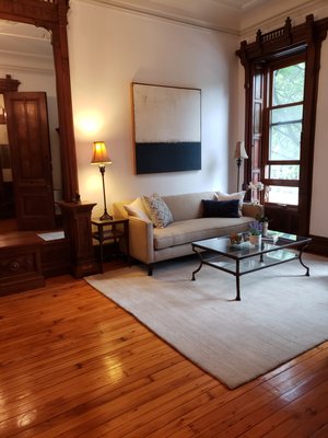 After. Livingroom decluttered and staged - The owner was relocating and wanted to declutter, organize, and stage her home to show the space's true potential. A beautiful Brownstone, but we needed to bring out its best features for a higher sale value. After. Livingroom decluttered and staged - The owner was relocating and wanted to declutter, organize, and stage her home to show the space's true potential. A beautiful Brownstone, but we needed to bring out its best features for a higher sale value.