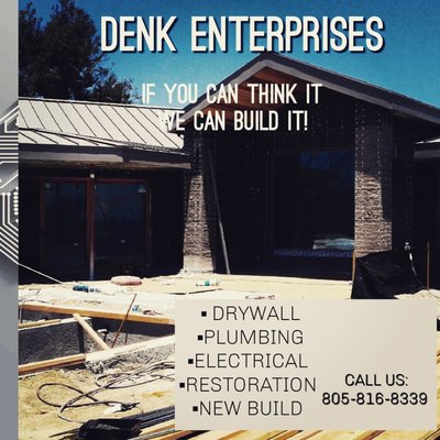 let us help you with your next project! - whether you need help with a new addition to your home
or if you have a clogged sink. we can help you with any project that may come up.
If you can think it? we can build it! call us today! let us help you with your next project! - whether you need help with a new addition to your home
or if you have a clogged sink. we can help you with any project that may come up.
If you can think it? we can build it! call us today!