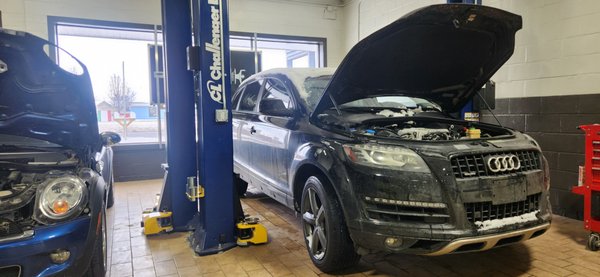 2015 Audi Q7 with V6-3.0L. Electrical issues - The vehicle presented with numerous diagnostic trouble codes related to communication network faults. 2015 Audi Q7 with V6-3.0L Engine.
Customer reported concerns about the engine RPMs rapidly increasing to approximately 4000 RPMs upon startup, without any input from the accelerator pedal.
Following diagnostic procedures, including network analysis and component testing.
Our initial diagnostic scan revealed a significant number of communication-related Diagnostic Trouble Codes, indicating potential issues within the vehicle's electronic network. To accurately diagnose the root cause of both the RPM fluctuations and the communication errors, we conducted a thorough diagnostic process.
Through our testing, we discovered damage to the E-box plenum cover, which is a component housing critical electrical connections.
This damage appears to have occurred during a previous service. This damage allowed water to infiltrate the main fuse box, affecting numerous electrical connectors and circuits.
This water intrusion was the direct cause of the communication errors we observed and the erratic RPM.
We performed a meticulous cleaning and drying procedure on all affected components and connectors within the fuse box.
In summary, the damage to the E-box plenum, likely from a prior services, led to water intrusion, which caused the electrical communication issues and the high RPM problem. Our cleaning and drying procedure has addressed the root cause of these issues.
Final result we've completed the repairs. The vehicle has been restarted, and all codes are cleared. The issue is resolved. 2015 Audi Q7 with V6-3.0L. Electrical issues - The vehicle presented with numerous diagnostic trouble codes related to communication network faults. 2015 Audi Q7 with V6-3.0L Engine.
Customer reported concerns about the engine RPMs rapidly increasing to approximately 4000 RPMs upon startup, without any input from the accelerator pedal.
Following diagnostic procedures, including network analysis and component testing.
Our initial diagnostic scan revealed a significant number of communication-related Diagnostic Trouble Codes, indicating potential issues within the vehicle's electronic network. To accurately diagnose the root cause of both the RPM fluctuations and the communication errors, we conducted a thorough diagnostic process.
Through our testing, we discovered damage to the E-box plenum cover, which is a component housing critical electrical connections.
This damage appears to have occurred during a previous service. This damage allowed water to infiltrate the main fuse box, affecting numerous electrical connectors and circuits.
This water intrusion was the direct cause of the communication errors we observed and the erratic RPM.
We performed a meticulous cleaning and drying procedure on all affected components and connectors within the fuse box.
In summary, the damage to the E-box plenum, likely from a prior services, led to water intrusion, which caused the electrical communication issues and the high RPM problem. Our cleaning and drying procedure has addressed the root cause of these issues.
Final result we've completed the repairs. The vehicle has been restarted, and all codes are cleared. The issue is resolved.