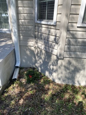 Foundation match - This was a color match to the house siding and a textured on foundation and porch is stained With grits added for grip!! Foundation match - This was a color match to the house siding and a textured on foundation and porch is stained With grits added for grip!!