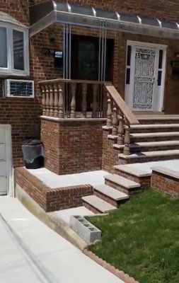 Full driveway and walkway with concrete and bricks - This client needed their entire front done in a modern vision while keeping budget in mind. We were able to give them a beautiful front stairs, walkway, and driveway meeting all their standards Full driveway and walkway with concrete and bricks - This client needed their entire front done in a modern vision while keeping budget in mind. We were able to give them a beautiful front stairs, walkway, and driveway meeting all their standards