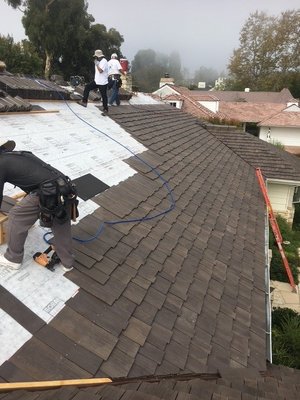 Fire Proof Brava Shake Roofing - This Project was in the Pacific Palisades Before the fires,
this customer had a Real Wood cedar shake before, we removed it, and
Installed the fire Proof Brava shake, this Product saved this customers home
from Burning dow.
d Fire Proof Brava Shake Roofing - This Project was in the Pacific Palisades Before the fires,
this customer had a Real Wood cedar shake before, we removed it, and
Installed the fire Proof Brava shake, this Product saved this customers home
from Burning dow.
d