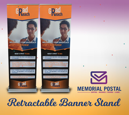 Printing and Graphic Services - Small- Format: Business Cards, Brochures, Postcards, Flyers, Postcards, Flyers, Posters, Photo Prints, Greeting Cards, Reports, Stickers, Labels, and More!
Large- Format: Banners, Window Decals, Vinyl, Banner Stands, A-Frame Signs, Foamcore Signs, Coroplast Signs, Car Magnets, Poster, and More!
Finishing Services: Coil Binding, Collating, Laminating, Scanning, Cutting, and More! Printing and Graphic Services - Small- Format: Business Cards, Brochures, Postcards, Flyers, Postcards, Flyers, Posters, Photo Prints, Greeting Cards, Reports, Stickers, Labels, and More!
Large- Format: Banners, Window Decals, Vinyl, Banner Stands, A-Frame Signs, Foamcore Signs, Coroplast Signs, Car Magnets, Poster, and More!
Finishing Services: Coil Binding, Collating, Laminating, Scanning, Cutting, and More!
