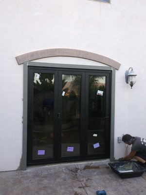 Bifold Door Project - Replacing an exsiting patio door with bifold door Bifold Door Project - Replacing an exsiting patio door with bifold door