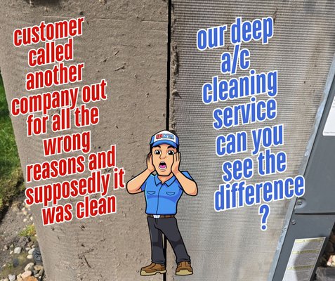 is your air conditioner really clean? - 📆 Annual AC Cleaning: Why It’s a Must! ❄️
Did you know that skipping your annual AC cleaning can lead to higher energy bills, poor airflow, and even costly breakdowns? 😬
At Update Heating and Cooling Services, we recommend having your air conditioner professionally cleaned once a year — and here’s why:
✅ Better Efficiency – Dirt and debris build up on your system over time, making it work harder and use more energy. A clean AC = lower bills!
✅ Longer System Life – Regular maintenance can help your system last years longer by preventing premature wear and tear.
✅ Healthier Air – A clean system improves indoor air quality by reducing dust, allergens, and mold.
✅ Peace of Mind – An annual tune-up helps catch minor issues before they turn into expensive repairs.
Don’t wait until your AC breaks down on the hottest day of the year! 🔥
Call us today at 815-242-3339 to schedule your annual cleaning and stay cool all summer long. 😎
📍Proudly serving our community with expert care.
⭐ Family-owned. Trusted. Experienced. is your air conditioner really clean? - 📆 Annual AC Cleaning: Why It’s a Must! ❄️
Did you know that skipping your annual AC cleaning can lead to higher energy bills, poor airflow, and even costly breakdowns? 😬
At Update Heating and Cooling Services, we recommend having your air conditioner professionally cleaned once a year — and here’s why:
✅ Better Efficiency – Dirt and debris build up on your system over time, making it work harder and use more energy. A clean AC = lower bills!
✅ Longer System Life – Regular maintenance can help your system last years longer by preventing premature wear and tear.
✅ Healthier Air – A clean system improves indoor air quality by reducing dust, allergens, and mold.
✅ Peace of Mind – An annual tune-up helps catch minor issues before they turn into expensive repairs.
Don’t wait until your AC breaks down on the hottest day of the year! 🔥
Call us today at 815-242-3339 to schedule your annual cleaning and stay cool all summer long. 😎
📍Proudly serving our community with expert care.
⭐ Family-owned. Trusted. Experienced.
