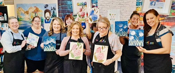 Paint parties in my studio! - This party was great fun! I have a private studio and had these ladies over to paint and party! They had a blast! Paint parties in my studio! - This party was great fun! I have a private studio and had these ladies over to paint and party! They had a blast!