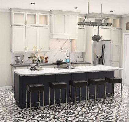 A St Kitchen Design - Picture the scene: you’re standing in the kitchen of your dreams, the smell of fresh basil fills the air as you skillfully chop it on a cutting board. Your partner is carefully uncorking a bottle of vintage red wine, and your kids are gathered at the island, engrossed in their doodles. An idyllic setting, isn’t it? But what if your existing kitchen layout doesn’t offer you the luxury of this scene?

Welcome to the A St Concept Kitchen—a design born from meticulous planning aimed to maximize every square inch of available space, even when that space is limited. Let’s delve into the unique challenges and innovative solutions that characterize this unique concept.

Challenge #1: Sacrificing Island End Caps
Traditionally, end caps on a kitchen island provide that extra aesthetic touch, much like a pair of dazzling earrings in an already exquisite ensemble. In the A St Concept, this feature had to be eliminated in favor of optimizing space.

Solution: Island Extension
By opting out of end caps, we extended the island by an extra 10 inches towards the kitchen area. The result? Seating for five, without affecting the freedom to move around. It perfectly epitomizes the adage, “less is more.”

Challenge #2: Eliminating Lowered Countertop
The standard 30″ AFF (Above Finished Floor) lowered countertop is usually a go-to feature for many, particularly for those who enjoy baking or have younger members in the household. Due to the spatial constraints in the A St kitchen, this feature was untenable.

Solution: Variable Surface Heights
While a lowered countertop couldn’t make the cut, the design incorporates varying heights within the island to cater to both adults and children. Now, everyone in the family can actively participate in kitchen activities, thereby making the kitchen a more inclusive space.

Challenge #3: Space Just for One Cook
The A St Concept Kitchen is best described as an “intimate culinary workspace,” tailored to give a single cook complete control without unwanted interruptions or physical obstacles.

Solution: Integrated Living Space
The kitchen flows effortlessly into the adjoining living and dining spaces. This design not only maximizes the available area but also allows for social interaction, keeping the chef connected with the rest of the household. Open shelving and smart appliance positioning further ease the cooking process for a single chef.

Challenge #4: No Dedicated Wine Storage
For wine aficionados, the lack of a wine refrigerator might initially appear as a setback. But fret not, we’ve crafted an elegant solution.

Solution: The Sophisticated Wine Bar
The A St kitchen compensates for the absence of a wine refrigerator with a stylish wine bar. This compact corner not only offers storage but also displays your finest wine bottles, glasses, and even a decanter. Your wine collection becomes an integrated part of your home’s aesthetics.

Challenge #5: Restricted Overhead Storage
With limited space, overhead storage options may seem minimal, causing concerns about where to store your pots, pans, and kitchen gadgets.

Solution: Innovative Wall Hooks and Open Shelving
The A St Concept Kitchen adopts an ingenious solution with wall hooks and open shelving. This enables you to keep your most-used items within easy reach while adding a touch of style to your kitchen.

Conclusion: The Art of Spatial Ingenuity
The journey to create the A St Concept Kitchen has been nothing short of a lesson in embracing limitations as a means to inspire innovation. While you might have to sacrifice some traditional features, the end result is a design that challenges preconceived notions about what a kitchen can offer in a restricted space.

If you’re keen on transforming your kitchen into a space that’s more than just the sum of its square footage, let’s connect. Your journey to a kitchen that defies the norms begins here.