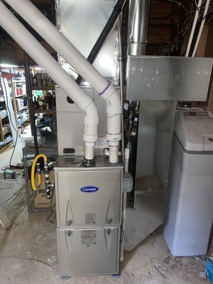Residential Installation - Just installed a new HVAC System with ductwork throughout the house. A new Furnace of 92% was converted into LP GAS, a New AC unit was installed, and a New Line set was run. Residential Installation - Just installed a new HVAC System with ductwork throughout the house. A new Furnace of 92% was converted into LP GAS, a New AC unit was installed, and a New Line set was run.