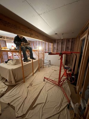 Finishing a basement 2023 - These pictures are of a finished basement project.