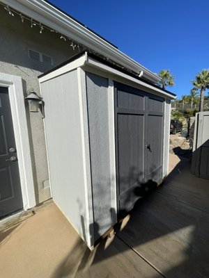 Small Size Sheds for Tight Spaces - These customers wanted these sheds to utilize their tiny space. These customers worked with us because of our exceptions towards small tight spaces because competitors require 3 feet minimum of clearance on all four sides and these customers did not have the clearance and that’s why we were able to work with them. Small Size Sheds for Tight Spaces - These customers wanted these sheds to utilize their tiny space. These customers worked with us because of our exceptions towards small tight spaces because competitors require 3 feet minimum of clearance on all four sides and these customers did not have the clearance and that’s why we were able to work with them.