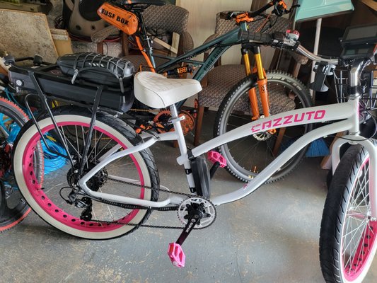 Converted Beach Cruiser - Converted traditional beach cruiser to E-Cruiser! $349 for full installation - digital display, wiring, sensors, etc! Call today for your conversion!
