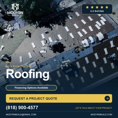 Roofing - Replacing an old roof can save you lots of money on energy bills while keeping your home more insulated and temperature controlled at the same time increasing the property value.