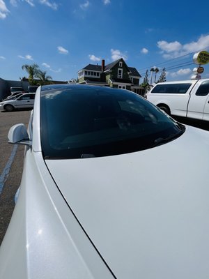 2019 Tesla Model 3 Windshield - we installed an original tesla windshield on this model 3 2019 Tesla Model 3 Windshield - we installed an original tesla windshield on this model 3