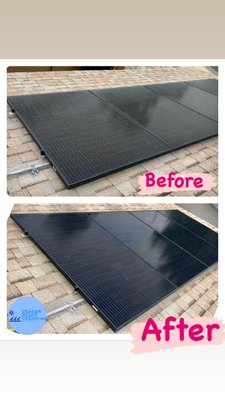 clean solar panels - 18 panels clean with before and after photos clean solar panels - 18 panels clean with before and after photos
