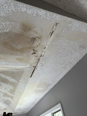 Popcorn Ceiling Removal and New Texture - This remodel was done on a dinning room ceiling that was in bad shape. Needing the popcorn ceiling removed and repairs to the drywall. After the removal the owner went with the textured knockdown ceiling and we finished it with a fresh coat of paint. The results were amazing and gave the room the modern fresh look with crisp edges on their vaulted ceiling. Popcorn Ceiling Removal and New Texture - This remodel was done on a dinning room ceiling that was in bad shape. Needing the popcorn ceiling removed and repairs to the drywall. After the removal the owner went with the textured knockdown ceiling and we finished it with a fresh coat of paint. The results were amazing and gave the room the modern fresh look with crisp edges on their vaulted ceiling.