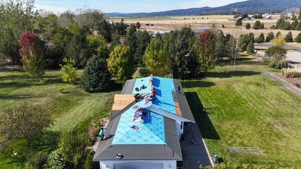 Roof Replacement 2024 - We recently completed a full reroof for a homeowner who needed to replace their aging, damaged roof. Our team carefully removed the old shingles, inspected the decking for any issues, and installed a durable, high-quality roofing system designed to withstand the Inland Northwest weather. From start to finish, we prioritized craftsmanship, safety, and clear communication, ensuring the project was finished on time and within budget. The result? A beautiful, sturdy new roof that protects the home and enhances curb appeal.