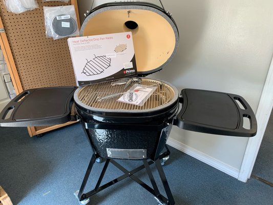 Primo Grills - Backyard Paradise now has Primo Grills and accessories!! 

We have sizes XL, Large, and Junior with our grill carts sold seperately, or we have our "all in one" special where it includes a grill stand plus many accessories!! 

Call us today and order your Primo Grill just in time to relax and enjoy dinner with family and friends!! 

Backyard Paradise 
251-661-2568 Mobile 
251-621-3388 Baldwin