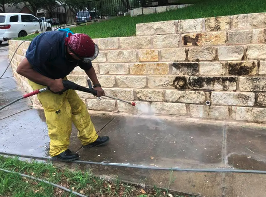 Austin Stone (Limestone) Pressure Washing - Pressure Washing in Austin, Texas
Don’t track dirt, mold, algae, and other unhealthy contaminants into your home from filthy driveways, patios, and sidewalks. Let K&M pressure wash them away! Mold and mildew quickly attach and become embedded into siding, making your property look less than its best. K&M can make your siding or stucco look like new! Patios, decks, pool surrounds, and fences also accumulate ugly and unhealthy filth. K&M is the pressure washing company to call when you want your property to look its best.
K&M Pressure Washing does it all: Safely power washing your home’s brick, siding, or stucco exterior. Clearing your shingle, metal, or tile roof and gutter system of debris and corrosive build-up. Cleaning your driveways, decks, and sidewalks.
Concrete Pressure Washing
Concrete and exposed aggregate driveways, sidewalks, and patio areas around your house are extremely porous. As time goes on, the rain will carry road grime, salt, and other contaminants onto your concrete. The pores retain that filth in a dirty patina which becomes more noticeable over time. Contaminants lodged in these pore spaces can also cause your home’s concrete surfaces to eventually crack to the point where replacement may be necessary. No worries, K&M Pressure Washing has the equipment, cleaning solutions, and skills to clean your driveways, sidewalks, and patios and make them look like new. After a thorough clean, K&M Pressure Washing can professionally seal your concrete surfaces, protecting them from contaminant buildup and helping to prevent excessive cracking.
Deck & Patio Pressure Washing
Let our team at K&M Pressure Washing help you clean your deck or patio with our expert pressure washing services. We use only the safest, most effective methods available to get your outdoor living space looking new again.
After our pressure washing team removes all of your deck or patio’s accumulated dirt, pollen, and mold, you may want to have K&M professionally seal your freshly cleaned surfaces to extend their life and lengthen the time between cleanings. K&M also offers professional pressure washing of the eaves, awnings, and pergolas covering your patio. We can even pressure wash your outdoor furniture.
House Washing / Soft Washing
The outside of your home can become covered with mildew, dirt, mold, and airborne contaminants. This not only looks bad but also impacts your home’s curb appeal. If left untreated, these substances will find their way inside your home where they can create a less than healthy living space.
K&M Pressure Washing’s house wash services employ just the right mix of safe pressurized spray and biodegradable cleansers to remove dirt, mold, and grime from your home’s exterior. Austin Stone (Limestone) Pressure Washing - Pressure Washing in Austin, Texas
Don’t track dirt, mold, algae, and other unhealthy contaminants into your home from filthy driveways, patios, and sidewalks. Let K&M pressure wash them away! Mold and mildew quickly attach and become embedded into siding, making your property look less than its best. K&M can make your siding or stucco look like new! Patios, decks, pool surrounds, and fences also accumulate ugly and unhealthy filth. K&M is the pressure washing company to call when you want your property to look its best.
K&M Pressure Washing does it all: Safely power washing your home’s brick, siding, or stucco exterior. Clearing your shingle, metal, or tile roof and gutter system of debris and corrosive build-up. Cleaning your driveways, decks, and sidewalks.
Concrete Pressure Washing
Concrete and exposed aggregate driveways, sidewalks, and patio areas around your house are extremely porous. As time goes on, the rain will carry road grime, salt, and other contaminants onto your concrete. The pores retain that filth in a dirty patina which becomes more noticeable over time. Contaminants lodged in these pore spaces can also cause your home’s concrete surfaces to eventually crack to the point where replacement may be necessary. No worries, K&M Pressure Washing has the equipment, cleaning solutions, and skills to clean your driveways, sidewalks, and patios and make them look like new. After a thorough clean, K&M Pressure Washing can professionally seal your concrete surfaces, protecting them from contaminant buildup and helping to prevent excessive cracking.
Deck & Patio Pressure Washing
Let our team at K&M Pressure Washing help you clean your deck or patio with our expert pressure washing services. We use only the safest, most effective methods available to get your outdoor living space looking new again.
After our pressure washing team removes all of your deck or patio’s accumulated dirt, pollen, and mold, you may want to have K&M professionally seal your freshly cleaned surfaces to extend their life and lengthen the time between cleanings. K&M also offers professional pressure washing of the eaves, awnings, and pergolas covering your patio. We can even pressure wash your outdoor furniture.
House Washing / Soft Washing
The outside of your home can become covered with mildew, dirt, mold, and airborne contaminants. This not only looks bad but also impacts your home’s curb appeal. If left untreated, these substances will find their way inside your home where they can create a less than healthy living space.
K&M Pressure Washing’s house wash services employ just the right mix of safe pressurized spray and biodegradable cleansers to remove dirt, mold, and grime from your home’s exterior.