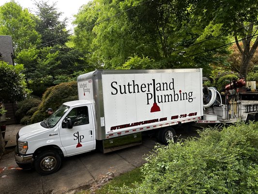 Replace main underground water line from city meter to inside the home. - Client reported high water bill and water seeping into basement, discovered old dilapidated water line leaking in between city, water, meter and foundation of home. Replaced entire underground main waterline with no trenching utilized horizontal directional, drilling, a.k.a. trenchless installation.