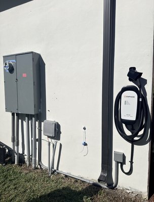 EV Charger Electrical Upgrade – 80A (Hardwired) - Electrical upgrade and final installation to support in EV charger, completed in accordance with NEC code requirements and manufacturer specifications. Scope includes updated wiring, correct breaker installation, and conduit adjustments as needed to ensure a clean and safe installation.
All work has been tested, verified, and is covered by our workmanship warranty for added peace of mind. EV Charger Electrical Upgrade – 80A (Hardwired) - Electrical upgrade and final installation to support in EV charger, completed in accordance with NEC code requirements and manufacturer specifications. Scope includes updated wiring, correct breaker installation, and conduit adjustments as needed to ensure a clean and safe installation.
All work has been tested, verified, and is covered by our workmanship warranty for added peace of mind.