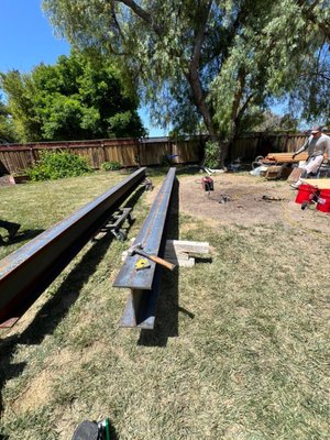 House Addition – Structural Steel Reinforcement (Bay Area) - We reinforced a home addition with engineer-approved structural steel beams and posts. Our scope included temporary shoring, fabrication/installation, welding (AWS-qualified), anchoring, priming/paint, and final alignment for inspection. Licensed, bonded & insured. House Addition – Structural Steel Reinforcement (Bay Area) - We reinforced a home addition with engineer-approved structural steel beams and posts. Our scope included temporary shoring, fabrication/installation, welding (AWS-qualified), anchoring, priming/paint, and final alignment for inspection. Licensed, bonded & insured.