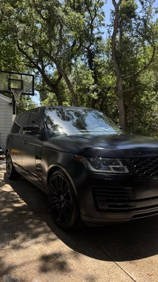 Full Exterior and Interior Detail - Full interior and exterior detail on this beautiful matte black Range Rover, a luxury SUV. Full Exterior and Interior Detail - Full interior and exterior detail on this beautiful matte black Range Rover, a luxury SUV.