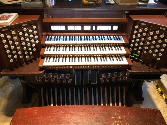 Church Organ Repair - A little mouse got inside of this organ and wreaked havoc! Got all the electronics working! Final touch is replacing all the lamps with LEDS. Church Organ Repair - A little mouse got inside of this organ and wreaked havoc! Got all the electronics working! Final touch is replacing all the lamps with LEDS.