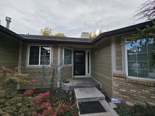 fiber cement siding - fiber cement siding, with Composite trim for windows,  corners, boxing electrical and vents