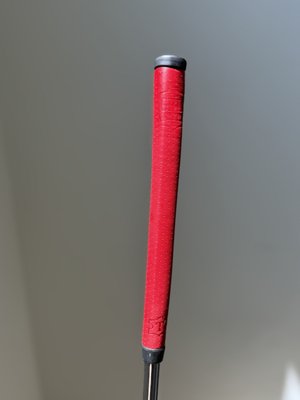 Freshly Gripped Putter! - Customer needed a new grip on his Odyssey putter and went with the leather Gripmaster stitched in a red standard size. These grips feel amazing! Freshly Gripped Putter! - Customer needed a new grip on his Odyssey putter and went with the leather Gripmaster stitched in a red standard size. These grips feel amazing!